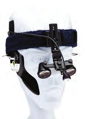 CLOTH HEADBAND This simple elastic fabric headband offers a sliding mount that can support telescopes