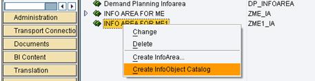 Info Objects under modeling tab 3.
