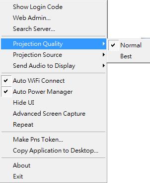 3.7.4 Projection Quality Click the Projection Quality, choose Normal for