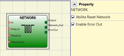 NETWORK The Network operator is used to distribute Stop and Reset commands via a simple local network.