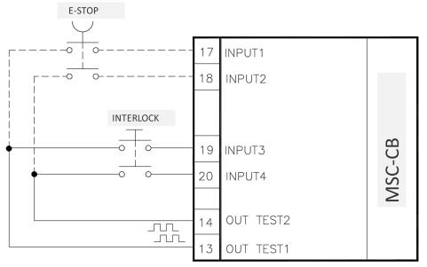 OUTPUTS OUT STATUS The OUT STATUS signal is a programmable digital output that can indicate the status of: An input. An output. A node of the logic diagram designed using the EUCHNER Safety Designer.