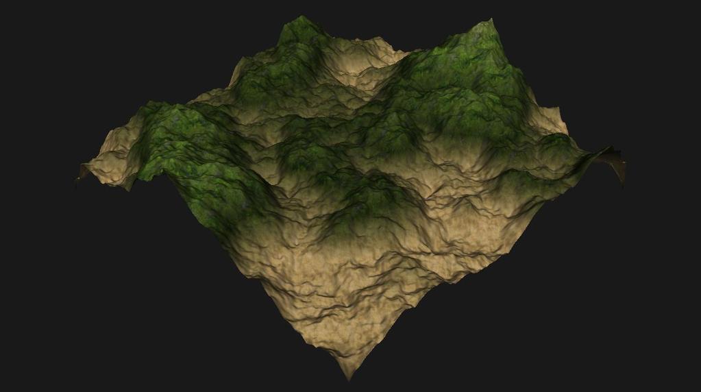 4.2.4 Rendering It is in important that the rendering of the terrain does not generate any overhead for the simulation.