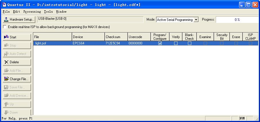 Figure 50.Choose the configuration file. Figure 51.The updated Programmer window.