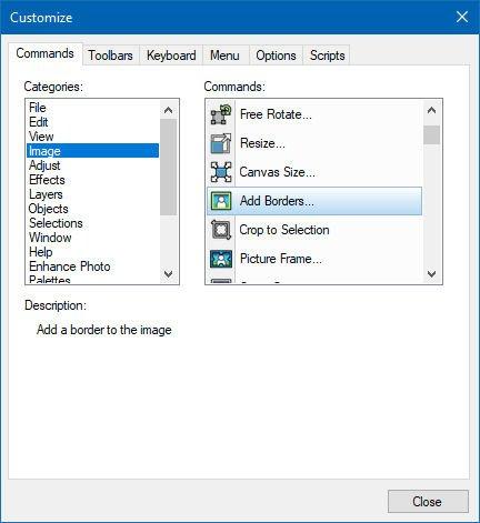 Printing Images with Paint Shop Pro 2019 Creating a Custom Workspace Toolbar Default Workspace Toolbar Custom Workspace Toolbar Paint Shop Pro 2019 Toolbars are saved as part of what is called the