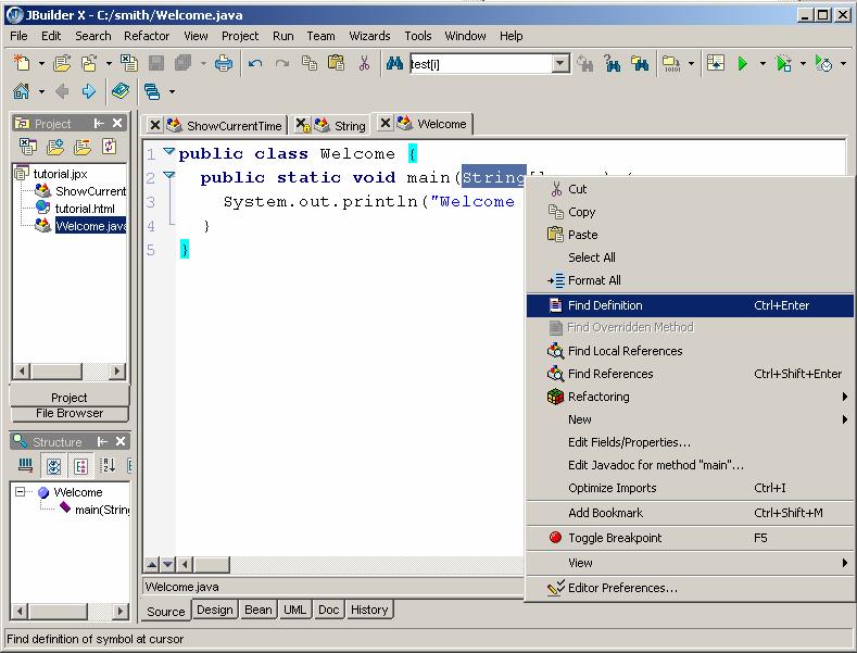 Figure 5.6 The source code of the class is displayed in the content pane. 6 Creating and Testing Java Applets You have learned how to create, compile, and execute a Java program.