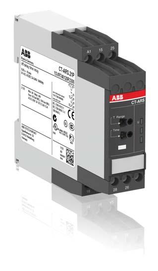Data sheet Electronic timer CT-ARS.21 OFF-delayed without auxiliary voltage with 2 c/o (SPDT) contacts The CT-ARS.21 is an electronic timer from the CT-S range with true OFF-delay.