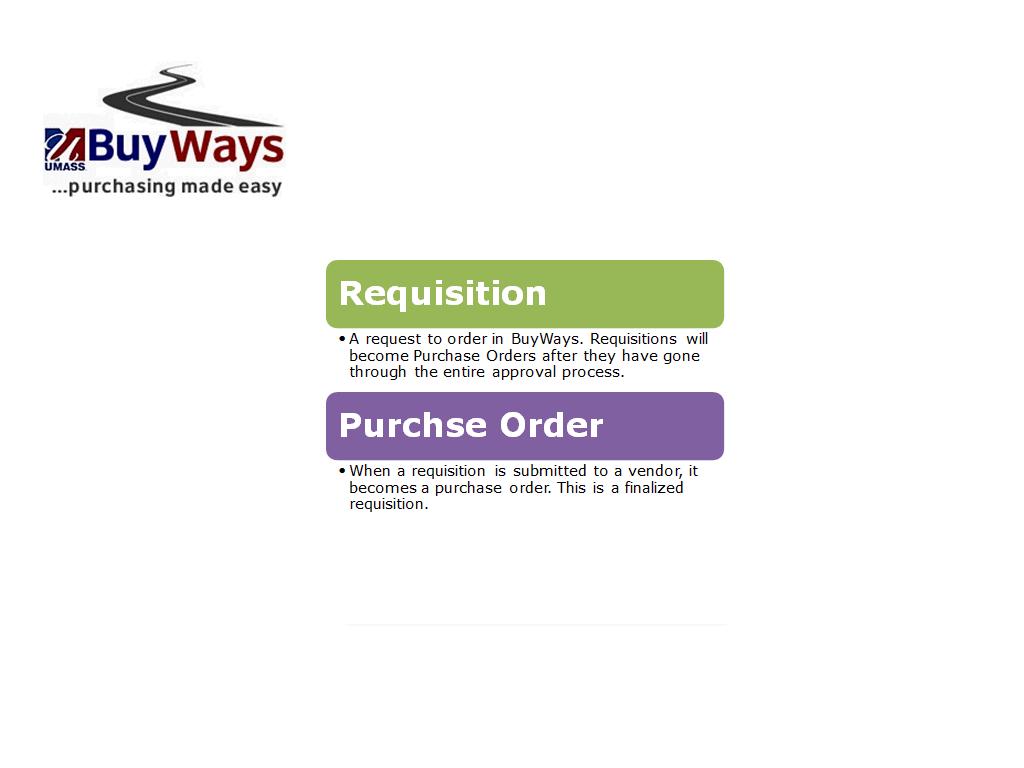 3....and a few more. 4. Congratulations! You have reviewed BuyWays terminology. End of Procedure.