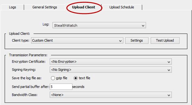 Continue to the next section, Configure the Upload Client. Configure the Upload Client To configure the upload client, complete the following steps: 1.