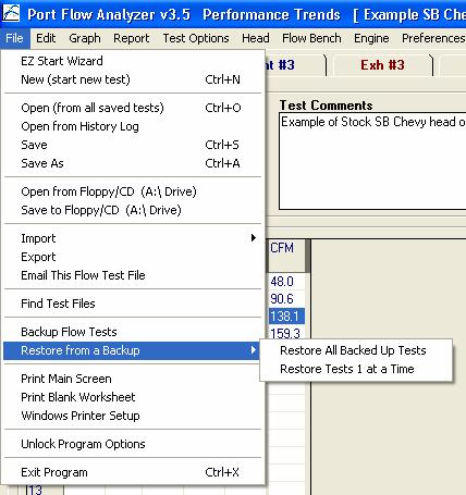 Figure A22 Some New Features on the Main Screen New Import Commands to import