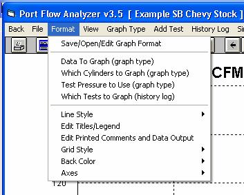 Figure A26 Saving a Graph Format, and more