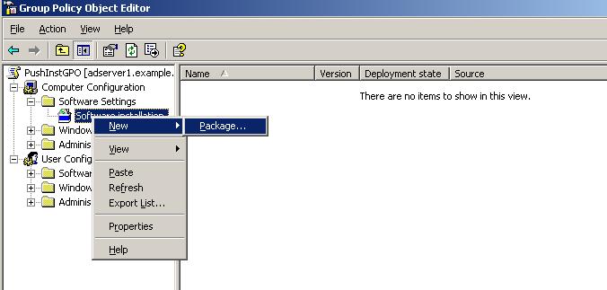 Create and link the Group Policy Object Use the Group Policy Management Console (GPMC) to create and link a new Group Policy Object (GPO) to the OU that contains the target Client PCs.