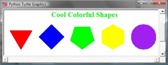 Drawing with Colors and Fonts A turtle object contains
