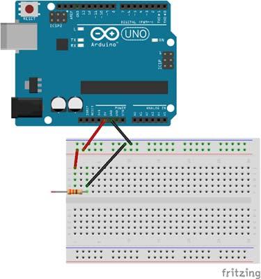 Task 2. Power up your Arduino Board and Measure Voltage: The voltage between two points is the electrical force that would drive an electric current between those points.