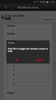 16. You can choose from eight virtual rooms as monitored areas for door/window sensors and motion sensors just tap the particular zone where you want to use your sensor (e.g. bedroom).
