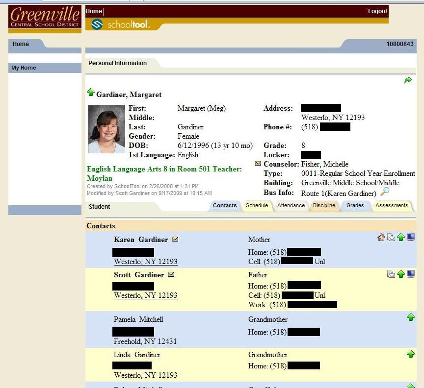 Accessing Student Information SchoolTool