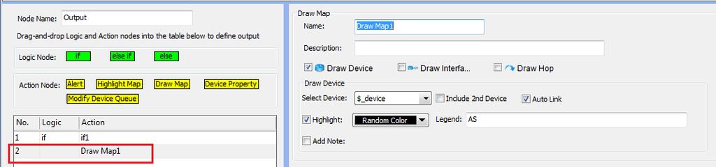 Then map the device and Highlight AS number: Save