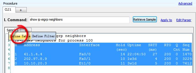 To illustrate how to use a Table parser, let us create a Qapp to monitor the EIGRP neighbors of a router and then create an alert if a neighbor flaps. Create a new monitor Qapp.