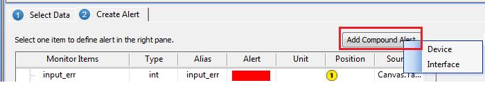 For example, create an alert message if the input error OR output error of an interface increases.