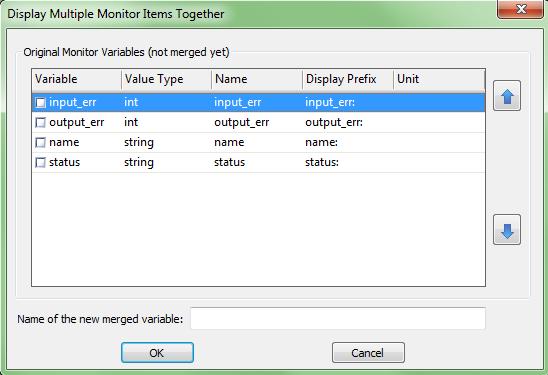 Click the merged variable and set the position for it so that it can be shown in interface level position.