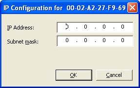 Assigning Temporary IP Address to nethost Device 24/158 3. Assign IP address. Select the line featuring the nethost device. Click Configure, then choose Set IP Address from the menu.