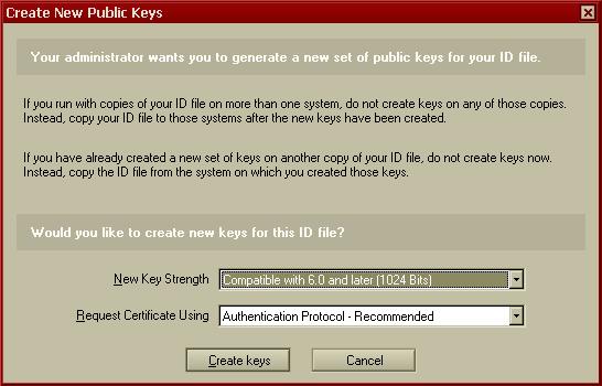 User Key Rollover in the ID Vault New keys will be generated on the Lotus Notes ID vault server and distributed