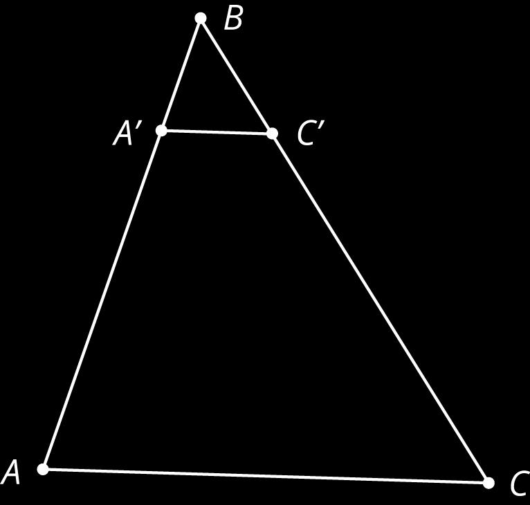 corresponding angles all have the same measure. Problem 3 Each figure shows a pair of similar triangles, one contained in the other.