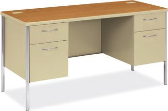 Stylish detailing and soft edges create an attractive, contemporary desk that s very user-friendly.