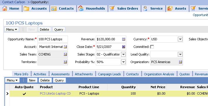 Add Products to Opportunity Add products and quantities to the opportunity 5-13 Multiple products can be added to an opportunity 1. Create a new Product 2.