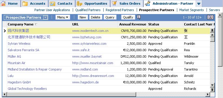 Administration - Partner This screen allows our company's partner administrator to enroll and manage business partners 9-20 Administration - Partner Is part of the Siebel Partner Relationship