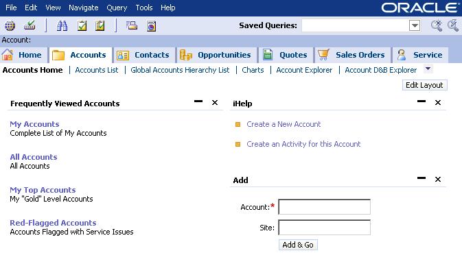 Screen Navigation Click a screen tab to display an entity s Home Page Home Page includes the Link Bar 2-12 Screen Navigation Use the link bar to access specific data about the entity Screen tab