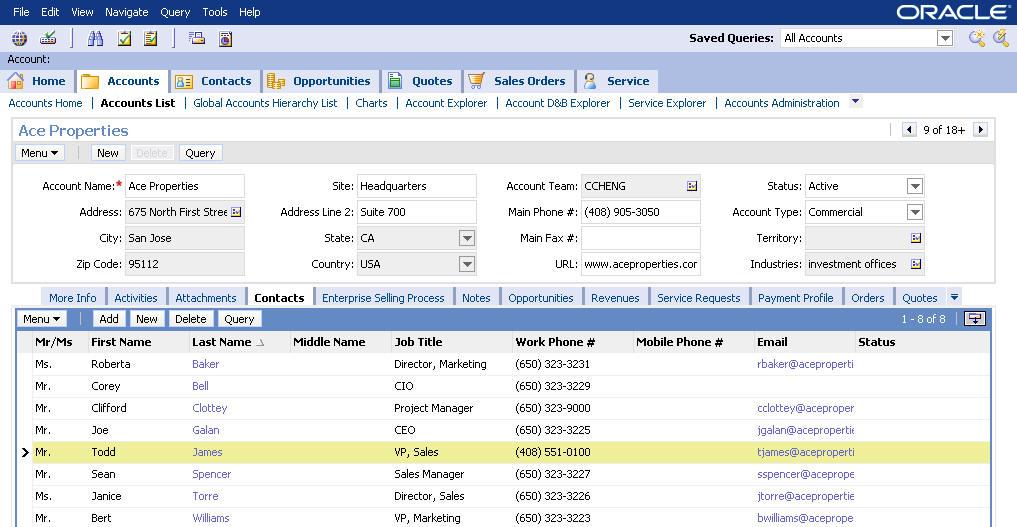 Screen Navigation Click a view tab to display child records that are associated with a parent record 2-13 Row indicator Screen Navigation View tab Selected record Parent record Child records Diagram