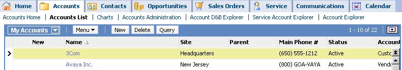 List Applets and Form Applets Use a list applet to view data for multiple records Use a form applet to view detailed data for a single