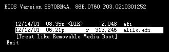 efi Use the name of the hard disk device where the system is located after the parameter -d, for example: /dev/hda The parameter -p is the partition number.