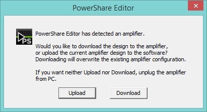 Connect the Amplifier Figure: Connection Indicators in PowerShare Editor 5.