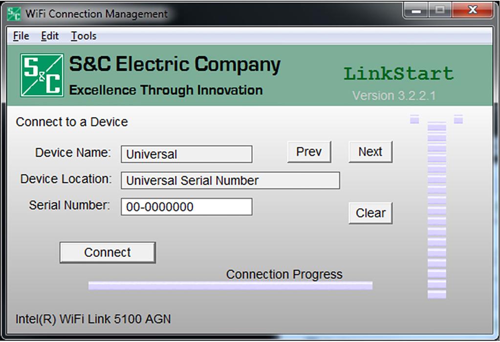 LinkStart Database Searches Figure 88. The Connect to a Device dialog box.