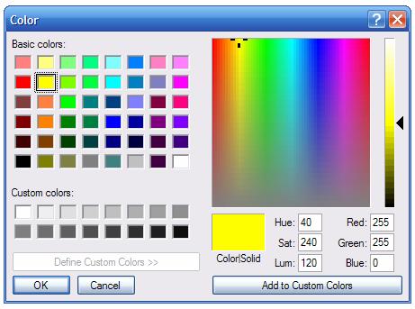 Line Properties Color- allows you to change the color of the line Style- allows you to change the line pattern Width- allows