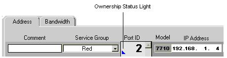 In SmartCableModem Test Checking the Ownership Status of All Ports Once connected to a SmartBits chassis, the SmartCard ports which are appropriate to SCMT testing display their Port ID, Model
