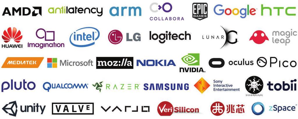 Companies Publicly Supporting OpenXR OpenXR is a collaborative design