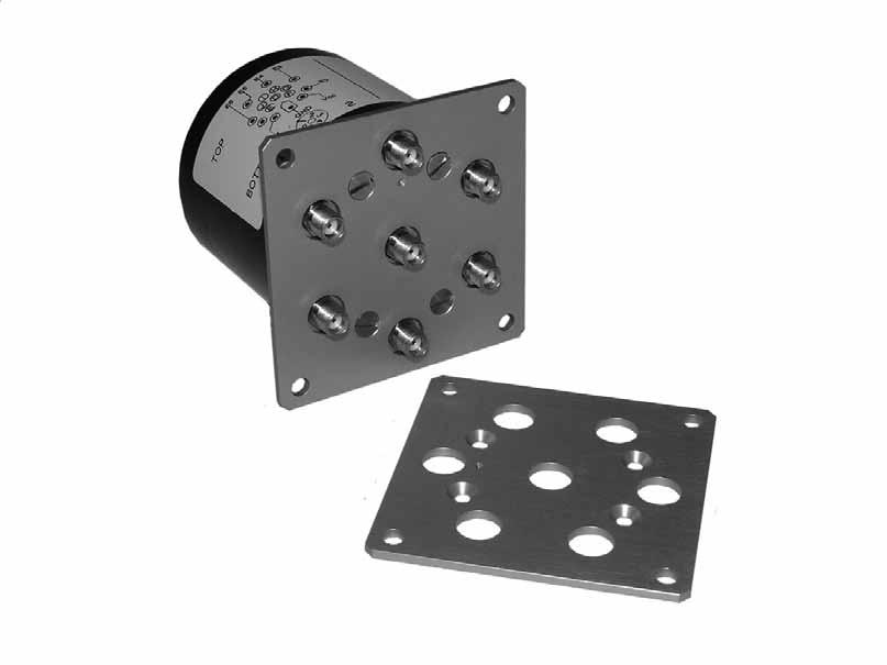 ACCESSORIES - RAMSES Concept All connectors MOUNTING SQUARE FLANGE COAXIAL A square flange has been designed for easy mechanical mounting of our switches for customer installation.