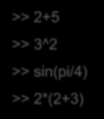 displayed as ans - Use numbers, +, -, *, /, sin,