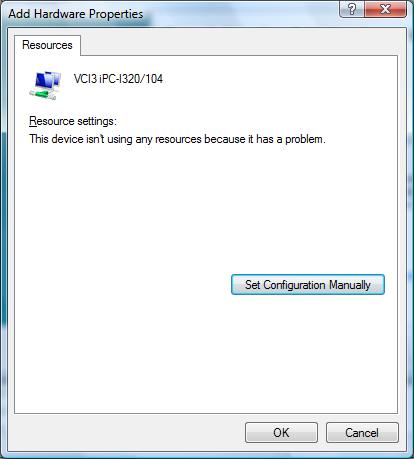 2-6: Hardware driver installed (9) If the default settings are in conflict with existing resource configuration, Windows will show the following error message.