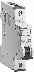 General Data 5SX, 5SY and 5SP Supplementary protector Application Design Features Siemens' UL 1077 Supplementary Protectors are designed to provide additional protection along with a branch circuit
