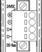 Name Description I/O 1 D+ D+ terminal I/O 2 D- D- terminal I/O <OMRON E3NW-DS> Applicable connector: Terminal-block connector Pin No.