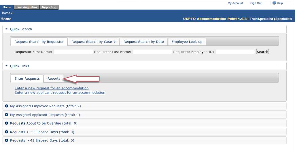 Reports: Preparing Decision Event 67 7 Reports Reports are available to users with the USPTO Admin, RA Manager, Alt