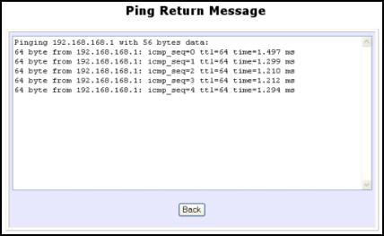 Administer the System Use the System Tools Use the Ping Utility (Available in Wireless Routing Client and Gateway modes.