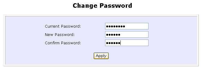 Change the Password It is recommended that the login password is changed from the factory default password. Step 1: Select Change Password from the SYSTEM TOOLS menu.