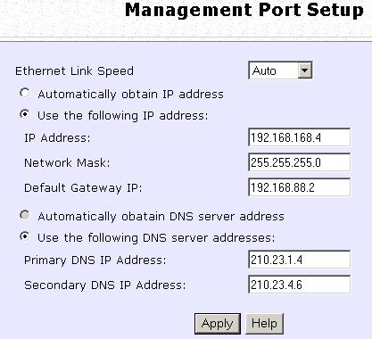 Follow these steps to manually define the IP address.