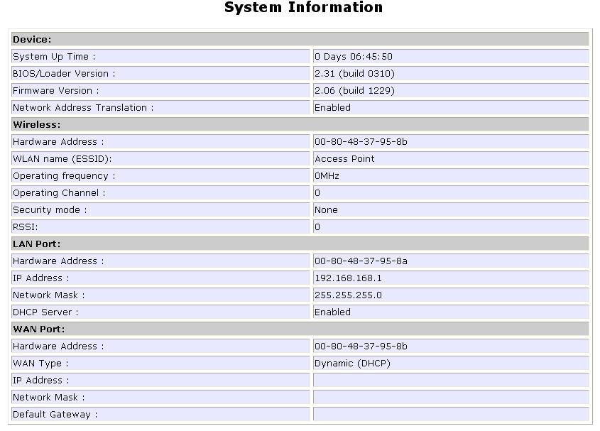 Use the HELP menu View About System System Information displays system configuration information that may be required by support technicians for
