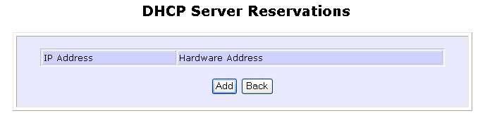Reserve IP Addresses for Predetermined DHCP Clients A reserved IP address is excluded from the pool of free IP addresses the DHCP server draws on for dynamic IP address allocation.