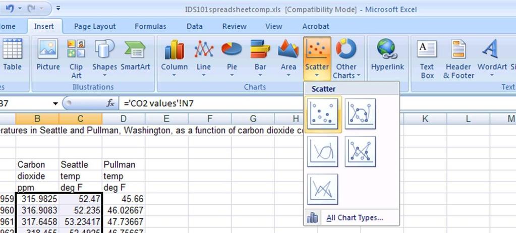 Graphing with Excel: The last part of this module is how to use Excel to graph your data.